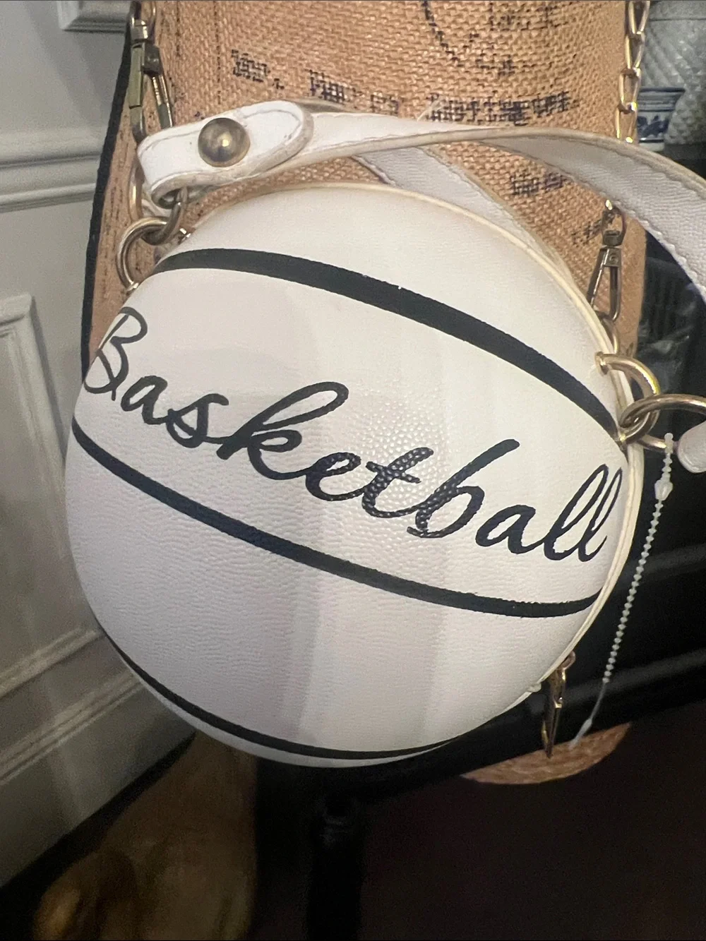 White Basketball Crossbody Bag – Novelty Women's Shoulder Purse